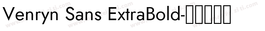 Venryn Sans ExtraBold字体转换